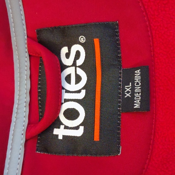 +SZ Totes SZ XXL Black/Red Zip Front Hooded Jacket - Picture 6 of 9